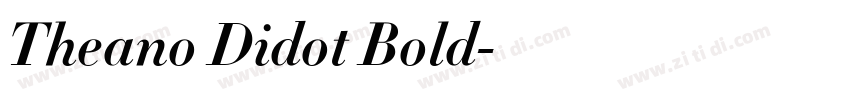 Theano Didot Bold字体转换